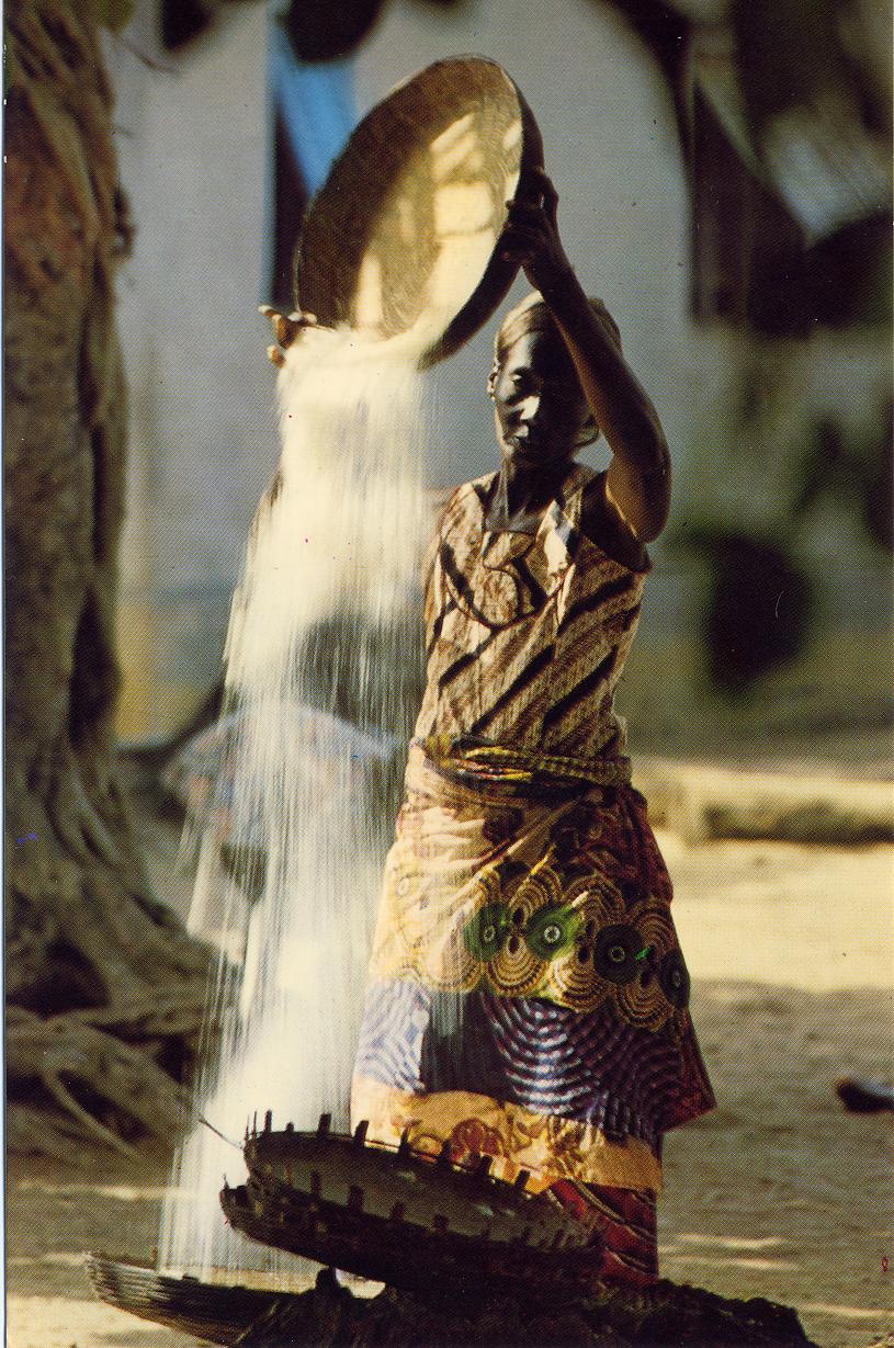 Femme aux grains